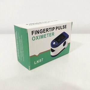 Пульсоксиметр Fingertip pulse oximeter LK87. Колір: синій