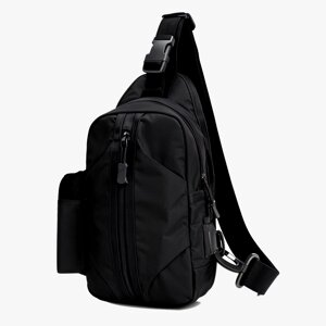 Тактична сумка через плече – водонепроникна сумка слінг із кордури на 4 кишені. Колір чорний