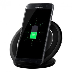 Швидка бездротова зарядка для телефон FAST CHARGE WIRELESS S7 бездротове зарядний. Колір: чорний
