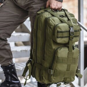 Тактичний рюкзак, похідний рюкзак, 25л, тактичний військовий рюкзак. Колір хакі