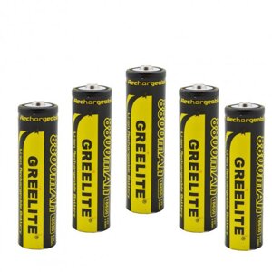 Акумулятор ( 1шт ) 18650 Greelite 4.2V 9.6Wh Li-ion батарейка для ліхтарика