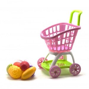 Візок покупця з продуктами рожевий в Львівській області от компании Интернет-магазин  towershop.online