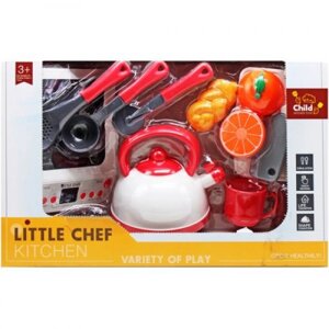 Плита на батарейках "Little Chef", з продуктами та посудом в Львівській області от компании Интернет-магазин  towershop.online