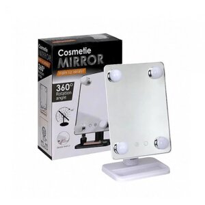 Дзеркало для макіяжу з підсвічуванням з LED підсвічуванням Cosmetie Mirror 360 Білий
