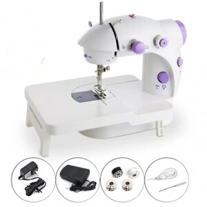 Портативна швейна машинка Mini Sewing SM202A зі столом 4 в 1 адаптером 220В та педаллю в Львівській області от компании Интернет-магазин  towershop.online