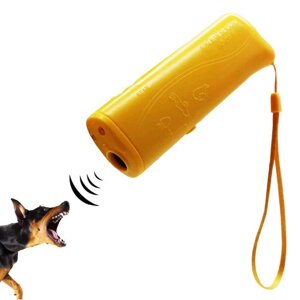 Ультразвуковий відлякувач собак із ліхтарем Super Ultrasonic AD-100 Yellow