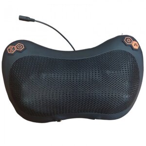 Масажер, масажна роликова подушка для дому та машини Massage pillow CHM-8028 3 режиму швидкості Чорна