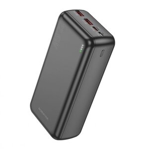 Зовнішній акумулятор Power bank BOROFONE B38B 30000mAh PD22,5W+швидка зарядка батарея зарядка Чорний