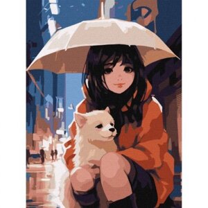 Картина за номерами "Разом під парасолькою"