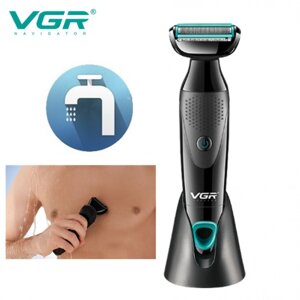 Електробритва для видалення волосся на тілі 2в1 VGR V-601 Тример для носа та вух бритва 5 Вт