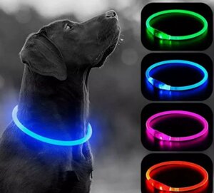 Нашийник для собак з USB зарядкою 50 см, що світиться в Львівській області от компании Интернет-магазин  towershop.online