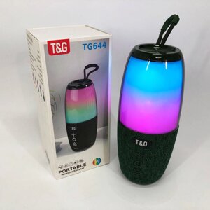 Портативна колонка TG644 5W з RGB підсвічуванням та ремінцем. Колір зелений в Львівській області от компании Интернет-магазин  towershop.online