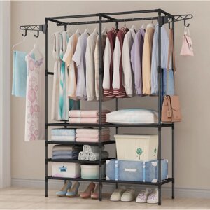 Вішалка для одягу (173х86х43 см) Simple Coat Rack Double Row вішалка з полицями