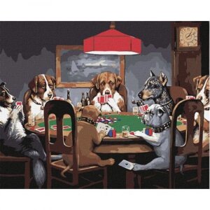 Картина за номерами "Гра в покер" в Львівській області от компании Интернет-магазин  towershop.online