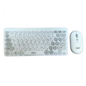 Бездротова клавіатура mini і миша keyboard 5263 + приймач Біла