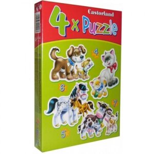 Пазли "Домашні тварини 4 в 1" в Львівській області от компании Интернет-магазин  towershop.online