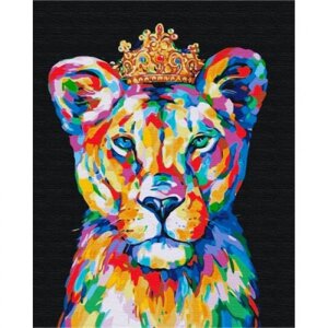 Картина за номерами "Райдужний царевич лев"