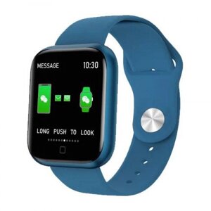 Smart Watch T80S, два браслета, температура тіла, тиск, оксиметр. Колір: синій