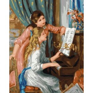 Картина за номерами "Дівчата за фортепіано"