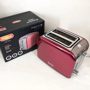 Тостер Magio MG-286, тостер для 2 грінок, електричний горизонтальний тостер