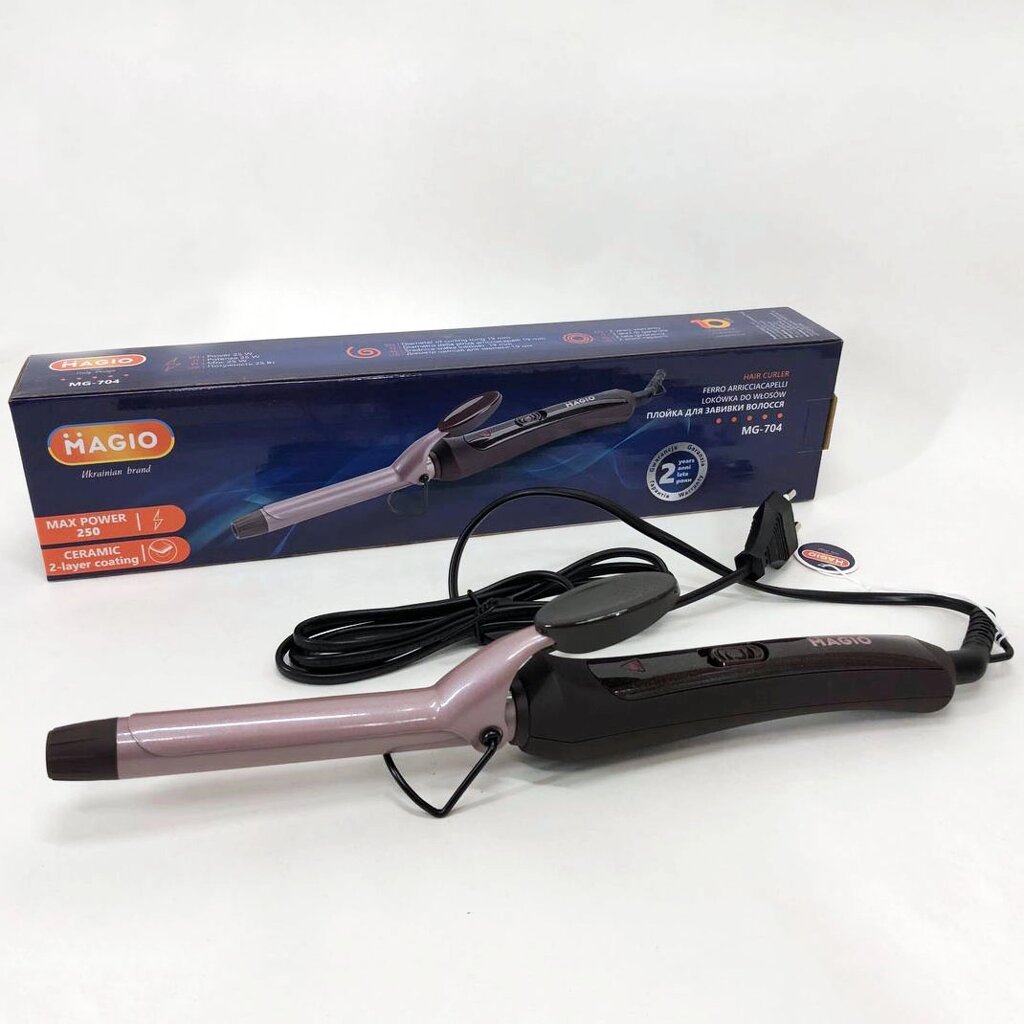 Плійка-щипці для завивки волосся MAGIO MG-704, маленька плойка, стайлер для завивки від компанії Інтернет-магазин  towershop.online - фото 1