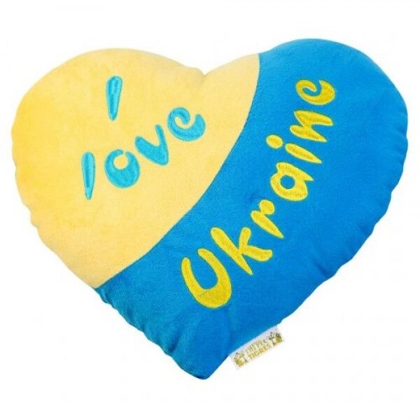 Подушка-сердечко "I love Ukraine" від компанії Інтернет-магазин  towershop.online - фото 1