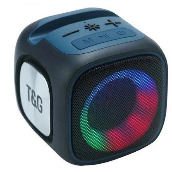 Портативна Bluetooth колонка TG359 7W з RGB підсвічуванням. Колір чорний від компанії Інтернет-магазин  towershop.online - фото 1