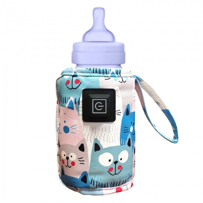 Портативний підігрівач для дитячих пляшечок Котик з USB виходом від компанії Інтернет-магазин  towershop.online - фото 1