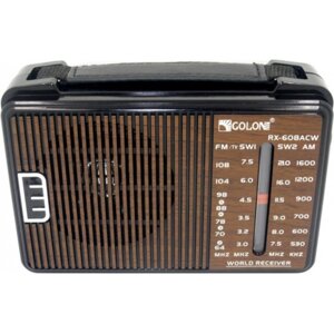 Портативний радіоприймач Golon RX-608ACW з мережі 220В Браун