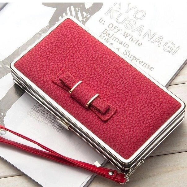 Портмоне BAELLERRY Pidanlu, компактні жіночі гаманці, жіночий малий гаманець. Колір: червоний від компанії Інтернет-магазин  towershop.online - фото 1