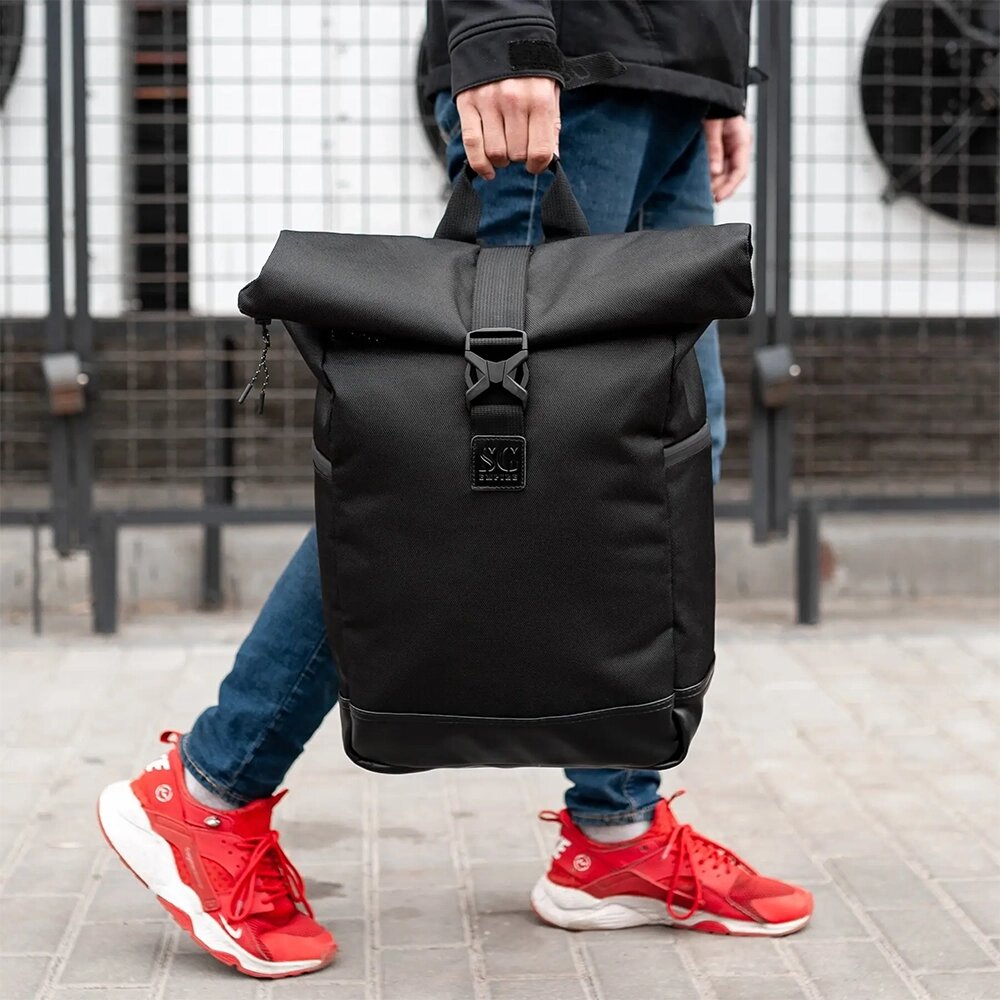Рюкзак Roll Top чоловічий-жіночий для ноутбука міської рол топ, великий рюкзак для подорожей від компанії Інтернет-магазин  towershop.online - фото 1