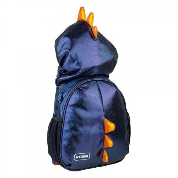 Рюкзак з капюшоном "Kite Kids: Black Dino" від компанії Інтернет-магазин  towershop.online - фото 1