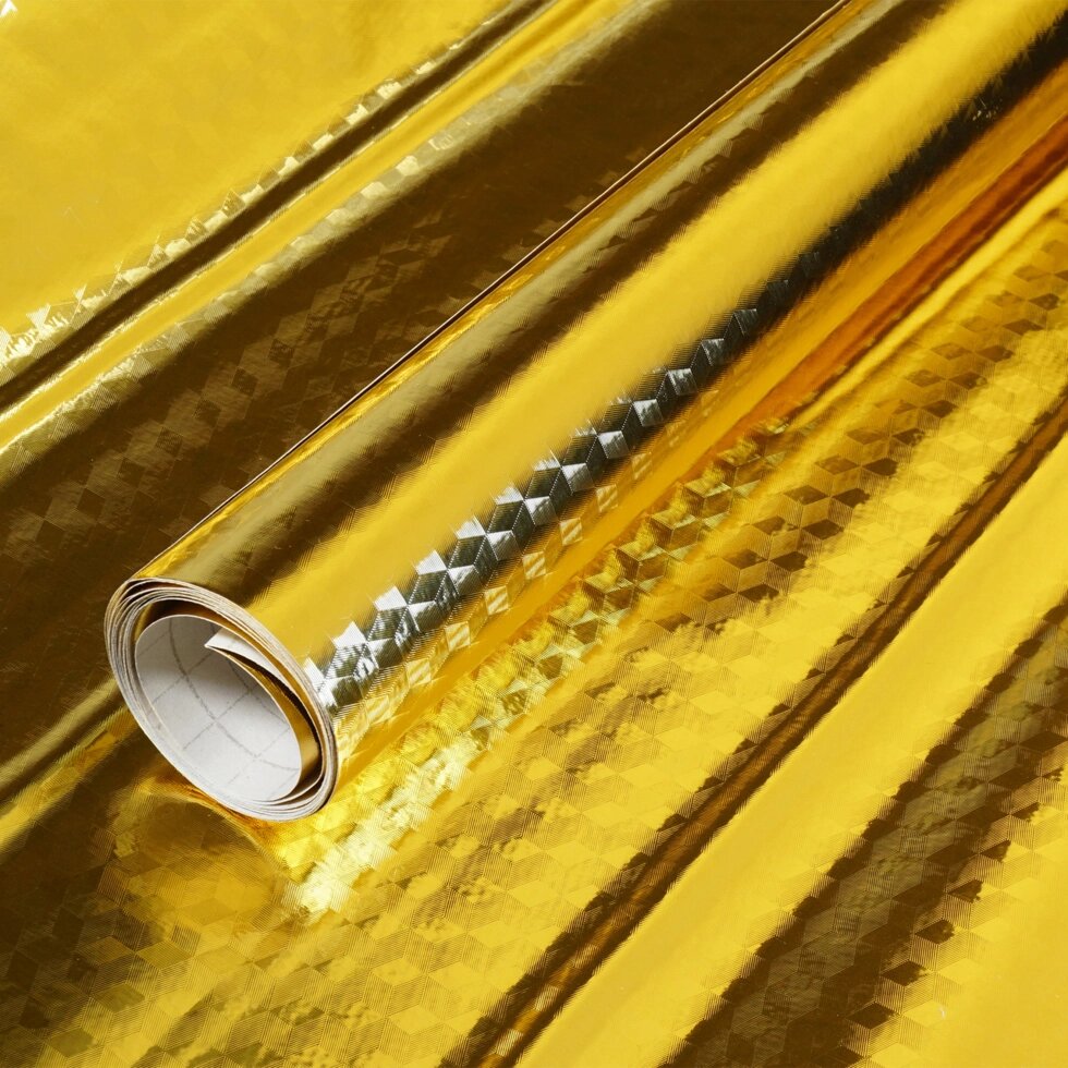 Само -адгезивна плівка 60x300 см золота від компанії Інтернет-магазин  towershop.online - фото 1