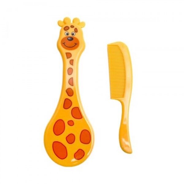 Щітка для волосся з гребінцем "Жираф" (жовтий) від компанії Інтернет-магазин  towershop.online - фото 1