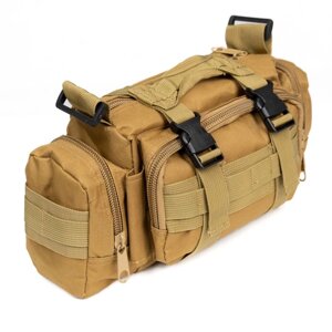 Сумка - підсумок тактична поясна Tactical військова, сумка нагрудна з ременем на плече 5 літрів кордура