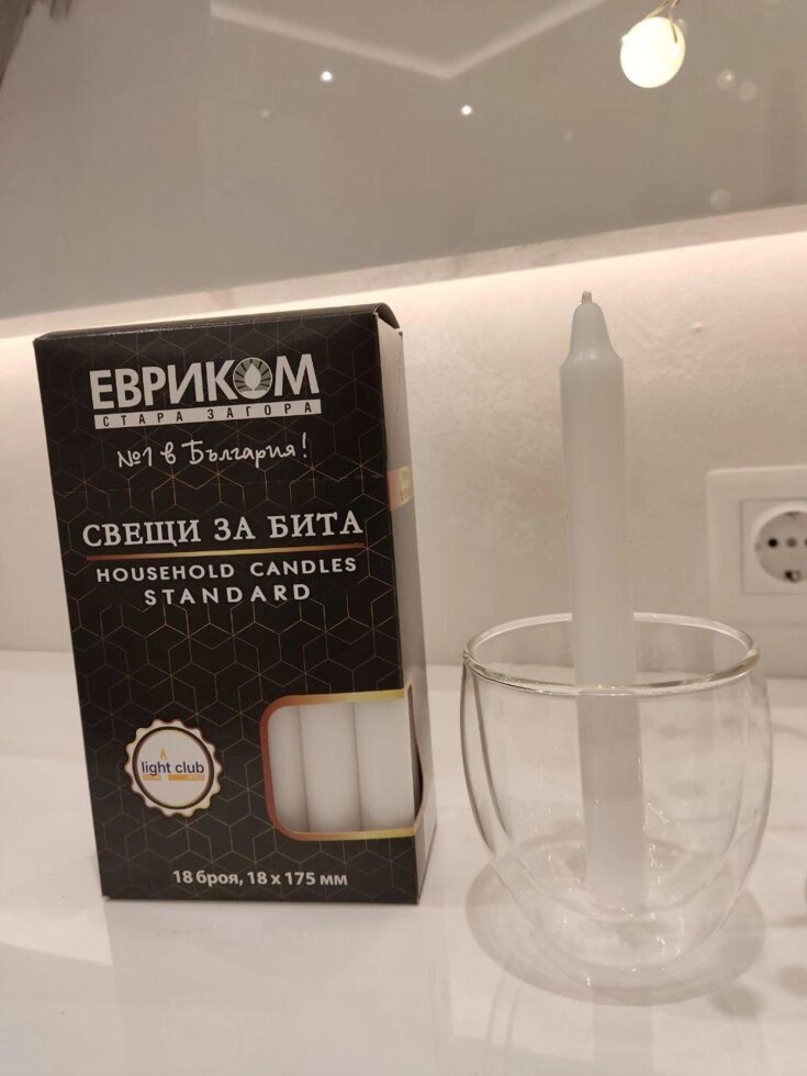 Свічки домашнього парафіну "Болгарія", набір 18 шт. 17,5 см від компанії Інтернет-магазин  towershop.online - фото 1