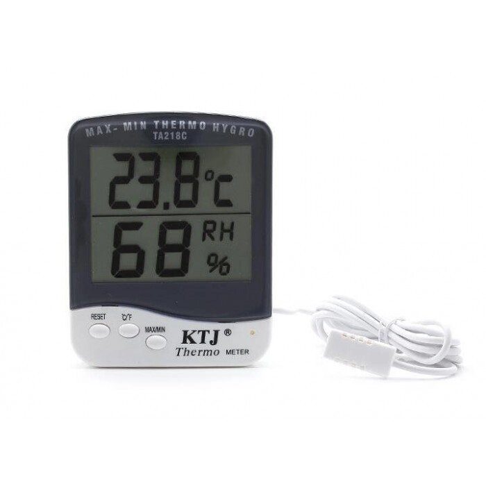 TA-218 C термометр-гігрометр із зовнішнім датчиком температури та вологості від компанії Інтернет-магазин  towershop.online - фото 1