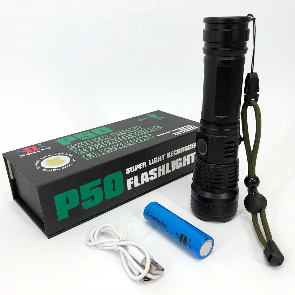 Тактичний ліхтар POLICE BL-X71-P50 | Тактичні ліхтарі для полювання | Надпотужний ліхтарик від компанії Інтернет-магазин  towershop.online - фото 1