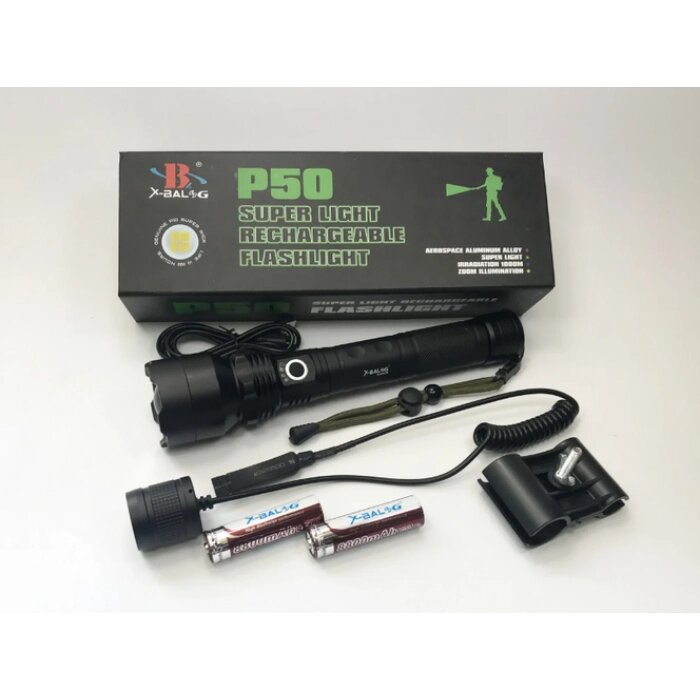 Тактичний ліхтарик підствольний Police BL QP510 -P50 Ліхтар із виносною кнопкою від компанії Інтернет-магазин  towershop.online - фото 1