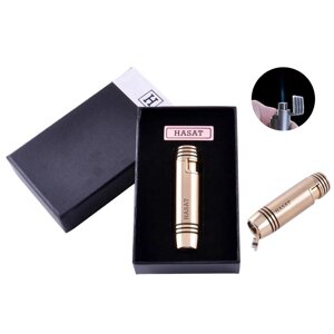 Турбо-запальничка з пробійником для сигар в подарунковій коробці HASAT 56659, запальнички газові ТУРБО