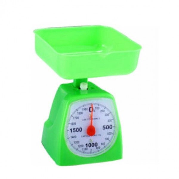 Ваги кухонні механічні MATARIX MX-405 5 кг, ваги для зважування продуктів. Колір зелений від компанії Інтернет-магазин  towershop.online - фото 1