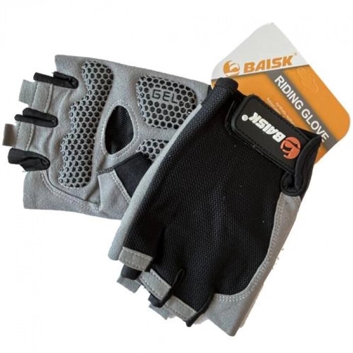 Велосипедні рукавички безпалі Baisk BSK-606 Riding Glove black-gray Розмір L від компанії Інтернет-магазин  towershop.online - фото 1