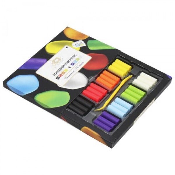Вісковий пластиліновий набір, 8 кольорів від компанії Інтернет-магазин  towershop.online - фото 1