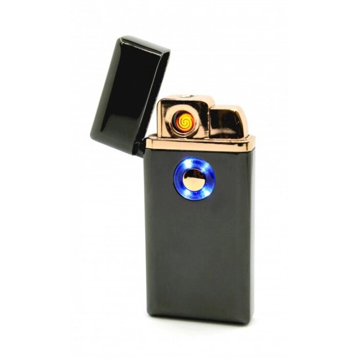 Запальничка USB електроімпульсна + Газ ТH-705 Чорна від компанії Інтернет-магазин  towershop.online - фото 1