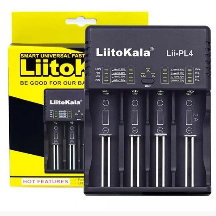 Зарядний пристрій LiitoKala Lii-PL4 для 4x акумуляторів АА / ААА / 18650/26650/21700 від компанії Інтернет-магазин  towershop.online - фото 1
