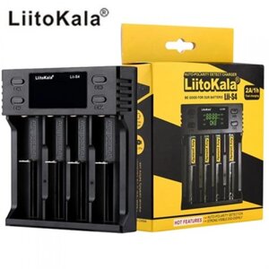 Зарядний пристрій LiitoKala Lii-S4 для 4x акумуляторів 18650, 26650, 21700, АА, ААА Li-Ion, LiFePO4, NiMH