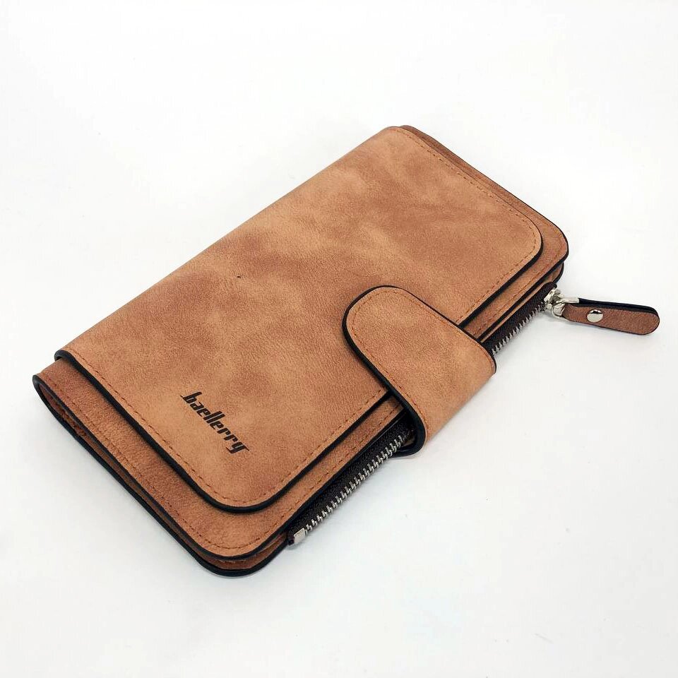 Жіночий гаманець клатч портмоне Baellerry Forever N2345, Компактний гаманець дівчинці. Колір: коричневий від компанії Інтернет-магазин  towershop.online - фото 1
