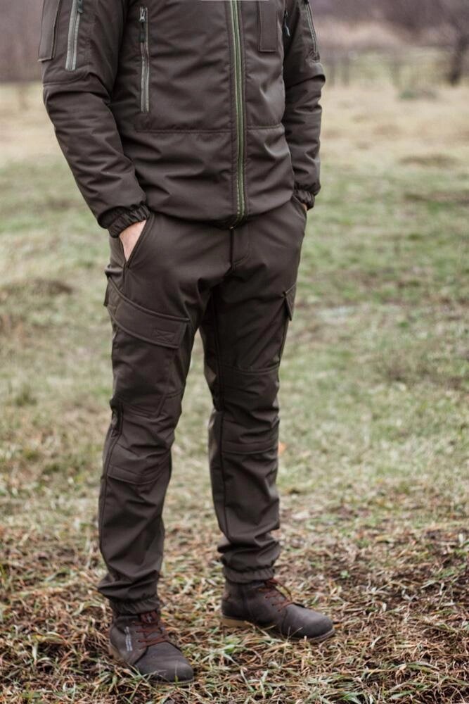 Зимові військові штани Soft Shel (софтшел) хакі від компанії Інтернет-магазин  towershop.online - фото 1