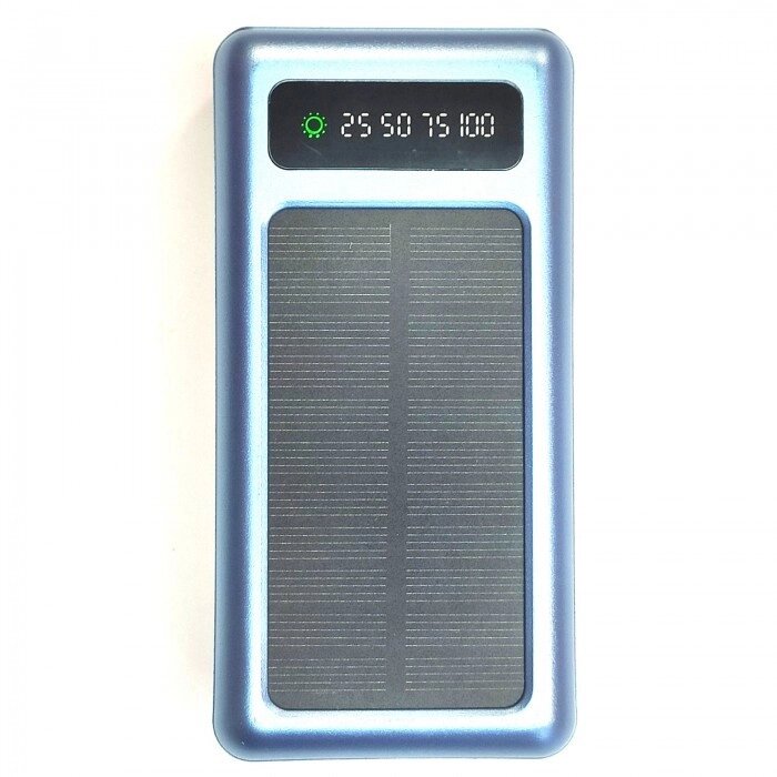 Зовнішній акумулятор із сонячною панеллю Power bank UKC 8412 20000 Mah заряджання кабель 4в1 від компанії Інтернет-магазин  towershop.online - фото 1