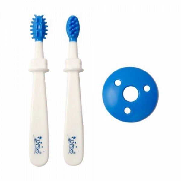 Зубна щітка з обмежувачем, синій від компанії Інтернет-магазин  towershop.online - фото 1
